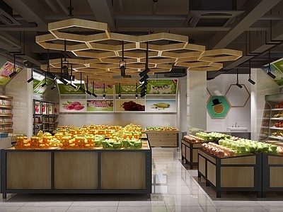 现代风格水果专卖店