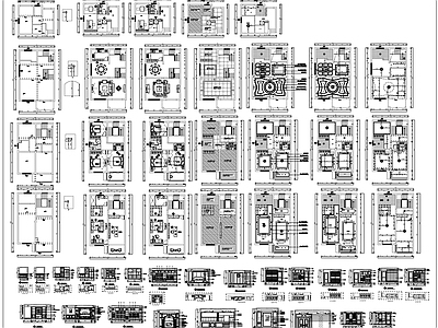 别墅室内全套 施工图