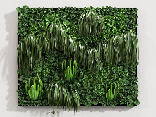 北欧现代绿色植物墙
