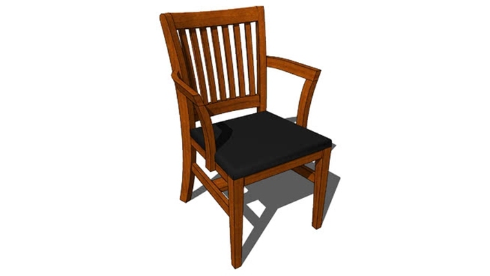 courtroom upholstered ARM椅