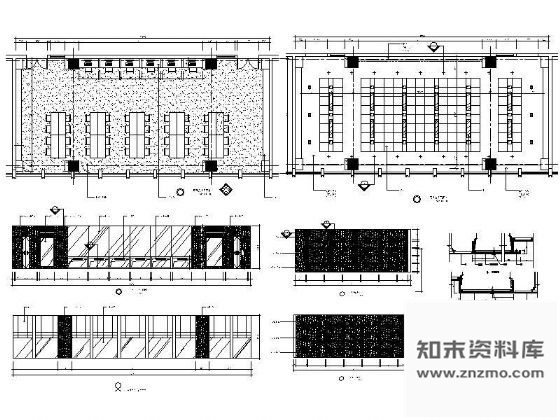 图块/节点120平米阅览室装修详图