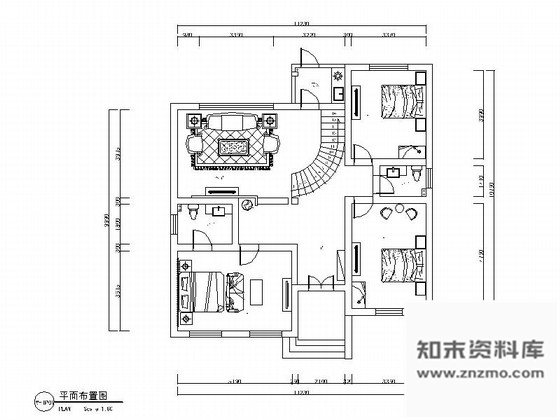 施工图武汉先进现代电子科技公司职工公寓装修图