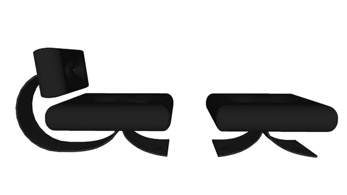 休闲椅 草图大师模型
