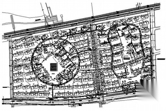 [吉林]某住宅小区室外给排水施工图 建筑给排水 给排水图