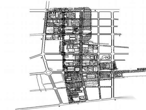 某道路绿化设计施工图 景观 规划设计
