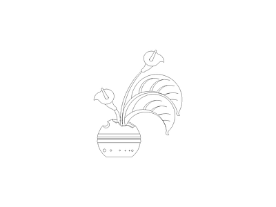 种绿植盆栽图块 植物