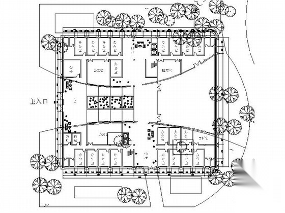 [课程设计]某六层办公楼建筑方案图