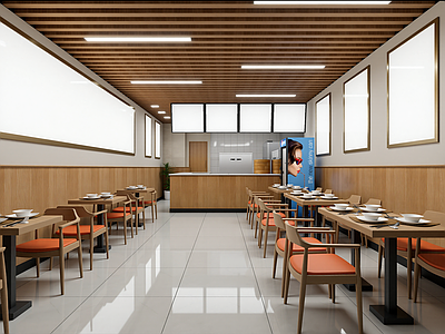 现代快餐店