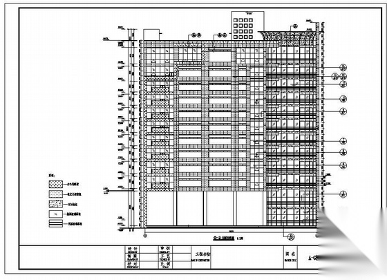 郑州某大厦幕墙图纸