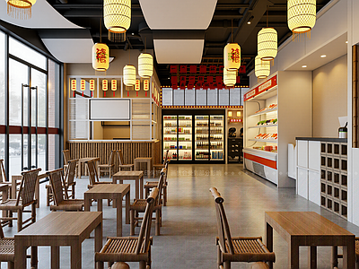 简约快餐店