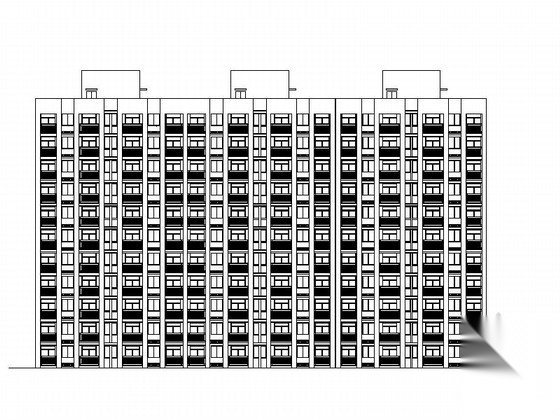 安徽 某十一层廉租房建筑施工图