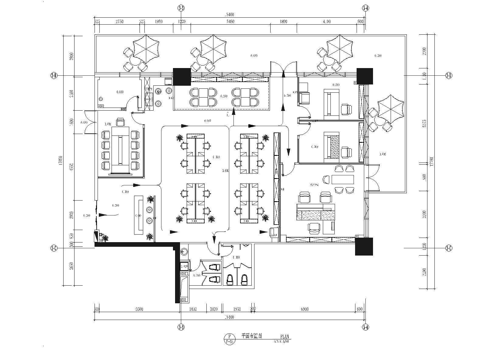 [广东]东莞市德高装饰有限公司办公室施工图