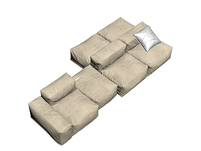 米色模块化沙发