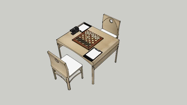 棋桌 香烟 钱 椅子 火柴 桌子