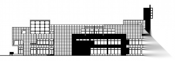 青岛某高档小区四层会所建筑施工图 娱乐会所
