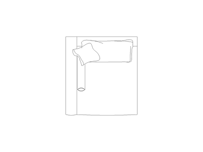 床 网红高端家具图块