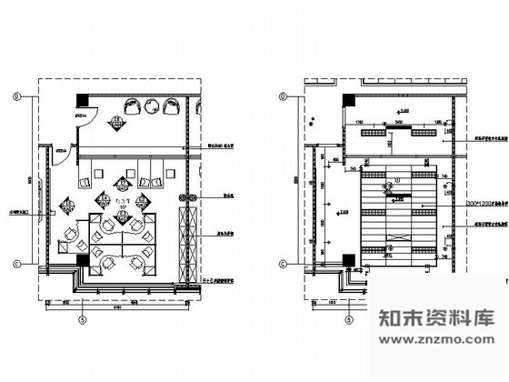 图块/节点某办公楼财务部详图