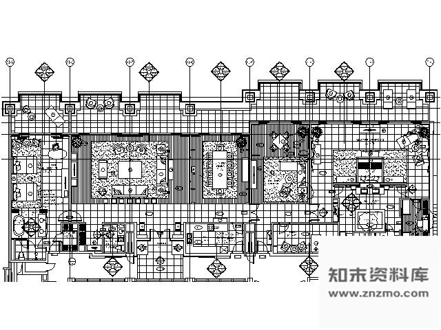 施工图三亚五星酒店套房施工图