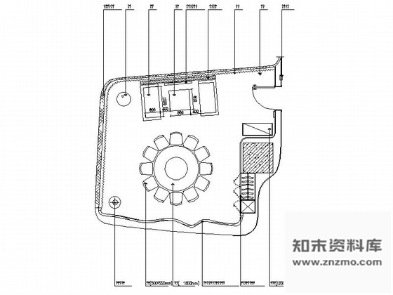 施工图湖南现代风格餐厅包厢装修施工图含实景