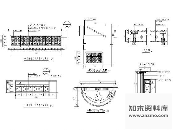 图块/节点售楼部水吧吧台详图 节点 家具节点详图