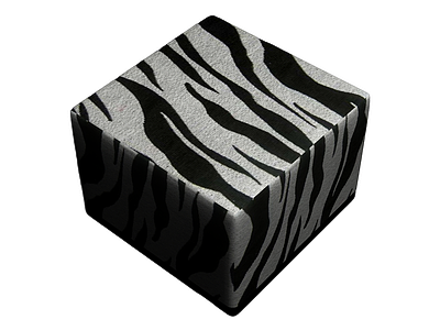 斑马纹立方体装饰