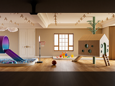 现代儿童玩具房