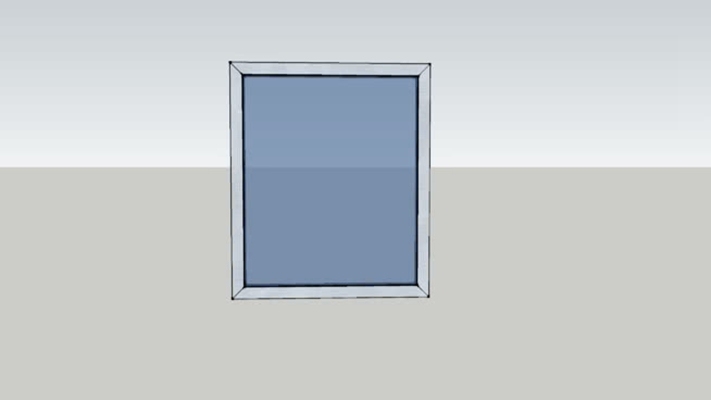 平开窗 草图大师模型