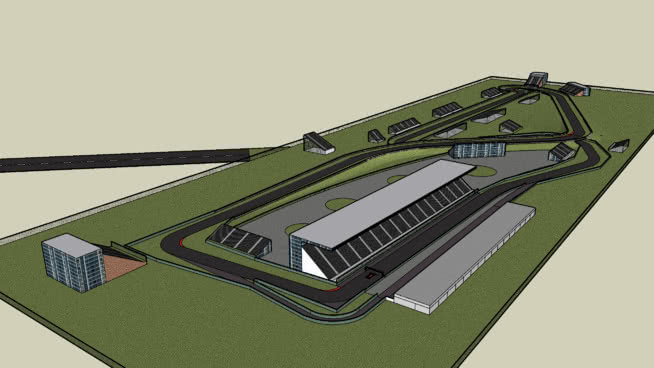 顶齿轮试验轨道V2 赛车场 圆规 公路 箱包 工具箱