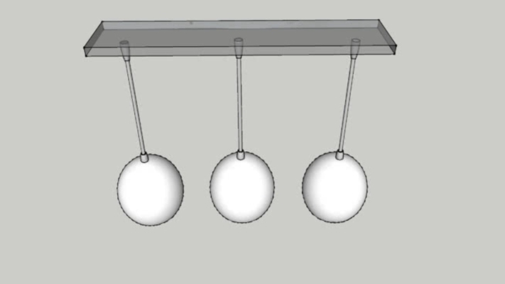 吊灯 草图大师模型