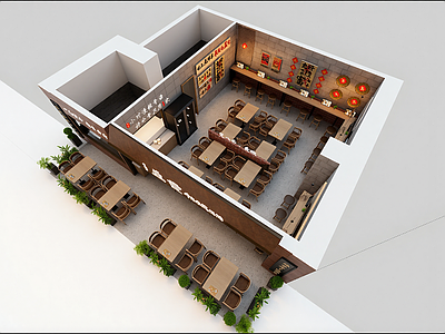 现代快餐店