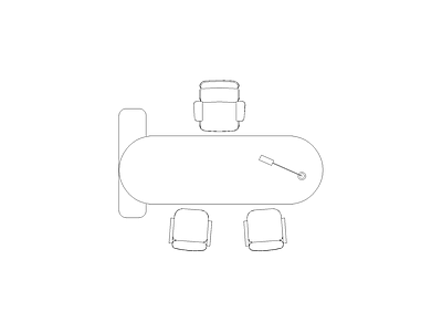 桌椅 班台办公桌图块