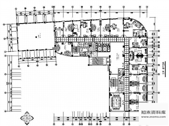 施工图浙江房地产公司办公层装修图