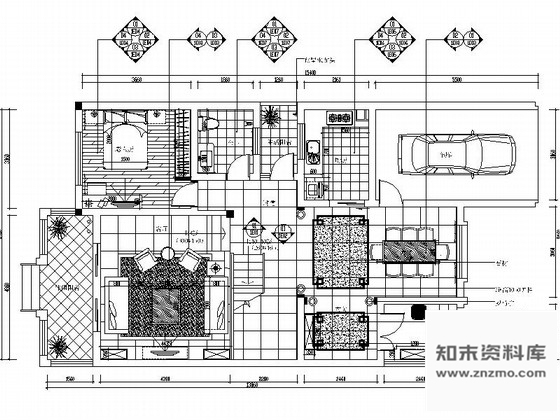 施工图某新古典主义三层别墅装修图含效果