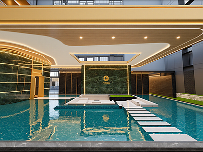 现代售楼处建筑