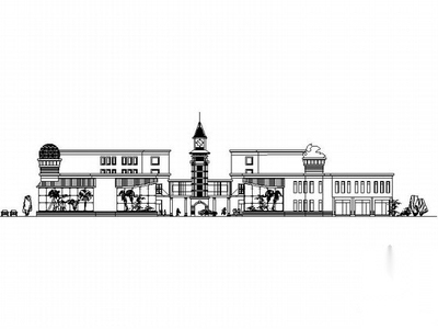[双城]某广场二层洗浴餐饮中心建筑施工图 娱乐会所