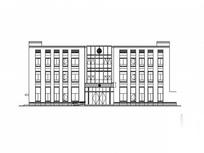 [浙江]现代风格派出所及法庭建筑施工图（2015年07月图纸...