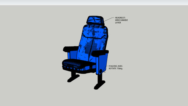 SATERE礼堂SATET5036（高多边形3D） 其他 家居物品 机械 老人 椅子