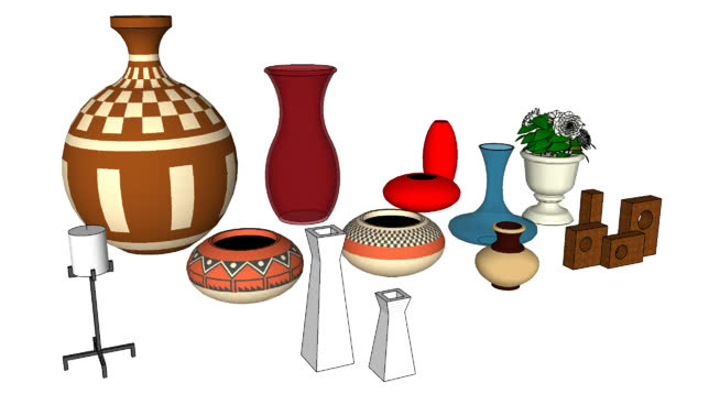 vases，瓮，knick knacks 瓶子 其他 家居物品 炊具 提灯