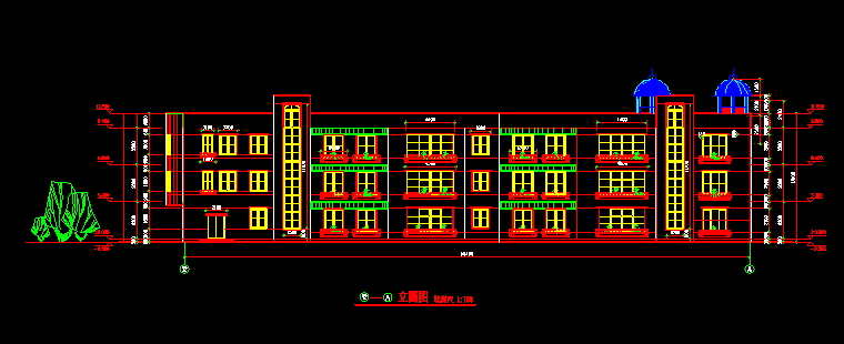 6班3层幼儿园建筑色剂全套图纸