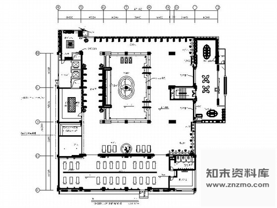 施工图酒店豪华男浴区室内装修图