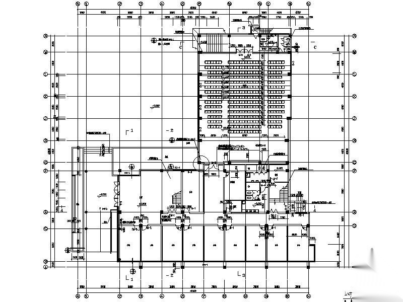 [盐城]某中学综合办公楼装修图（含效果）