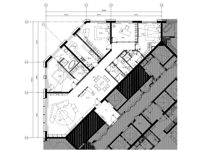 [山东]-青岛环海凯莱酒店公寓A样板房施工图 公寓 酒店公寓