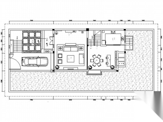 [江苏]淮安现代简约风格别墅住宅装修CAD施工图（含效果...