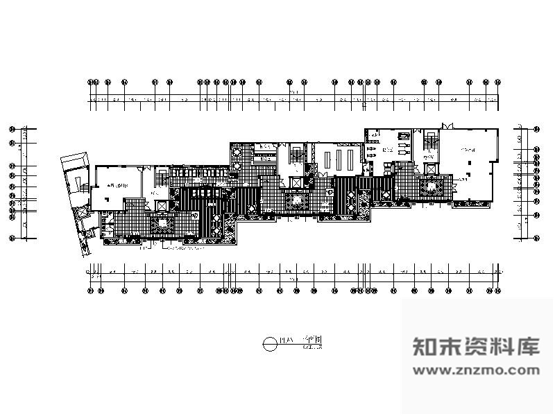 施工图无锡某小区茶吧会所室内装修图含效果