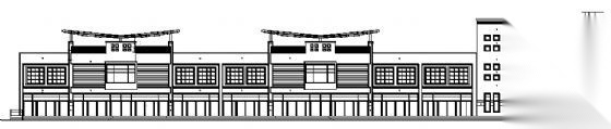 一套二层临街商业楼建施图