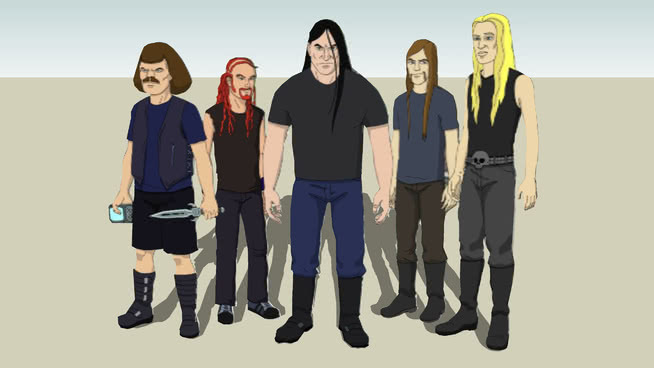 dethklok（2D metalocalypse）我的脸 合影 学生 牙刷 帅哥