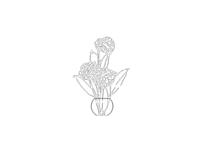 花 花瓶花卉绿植装饰摆件图块
