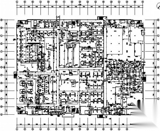[深圳]大型工业厂房暖通设计全套竣工图纸(净化系统 气体... 建筑暖通