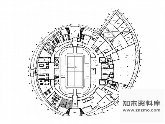 施工图浙江恢宏大气三层体育馆装饰设计竣工图含实景