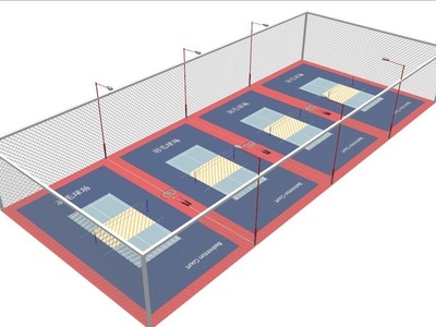 现代羽毛球场 地体育场地